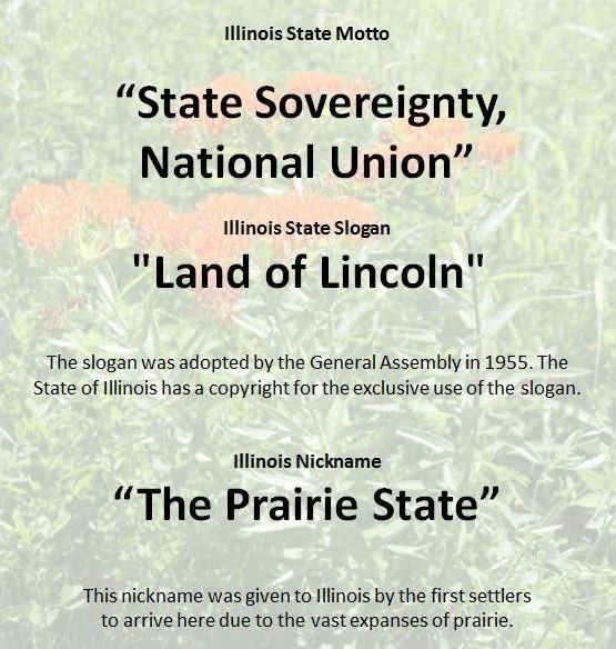 Illinois State Motto, Slogan and Nickname