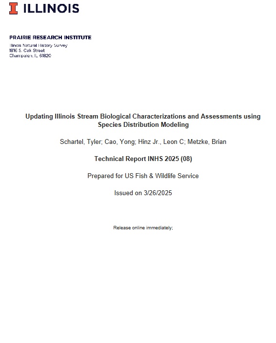 Image of the first page of the modeling report